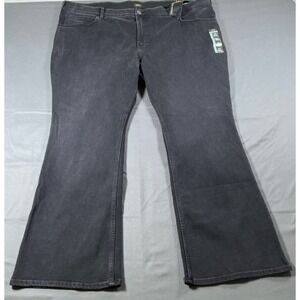 Lee Ultra Lux Comfort Bootcut Jeans Midnight Bloom Black Plus Size‎ 26W Medium